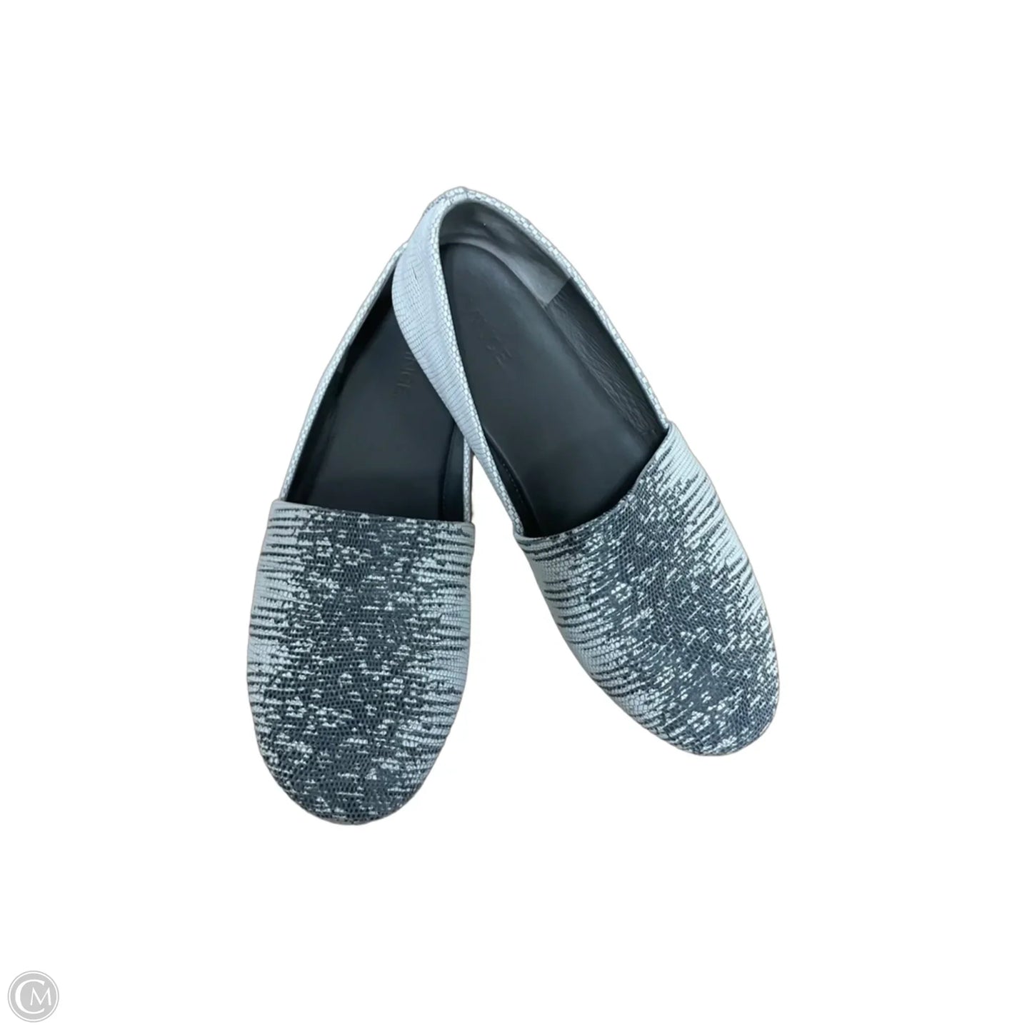Shoes Flats By Vince In Grey & White, Size: 9.5