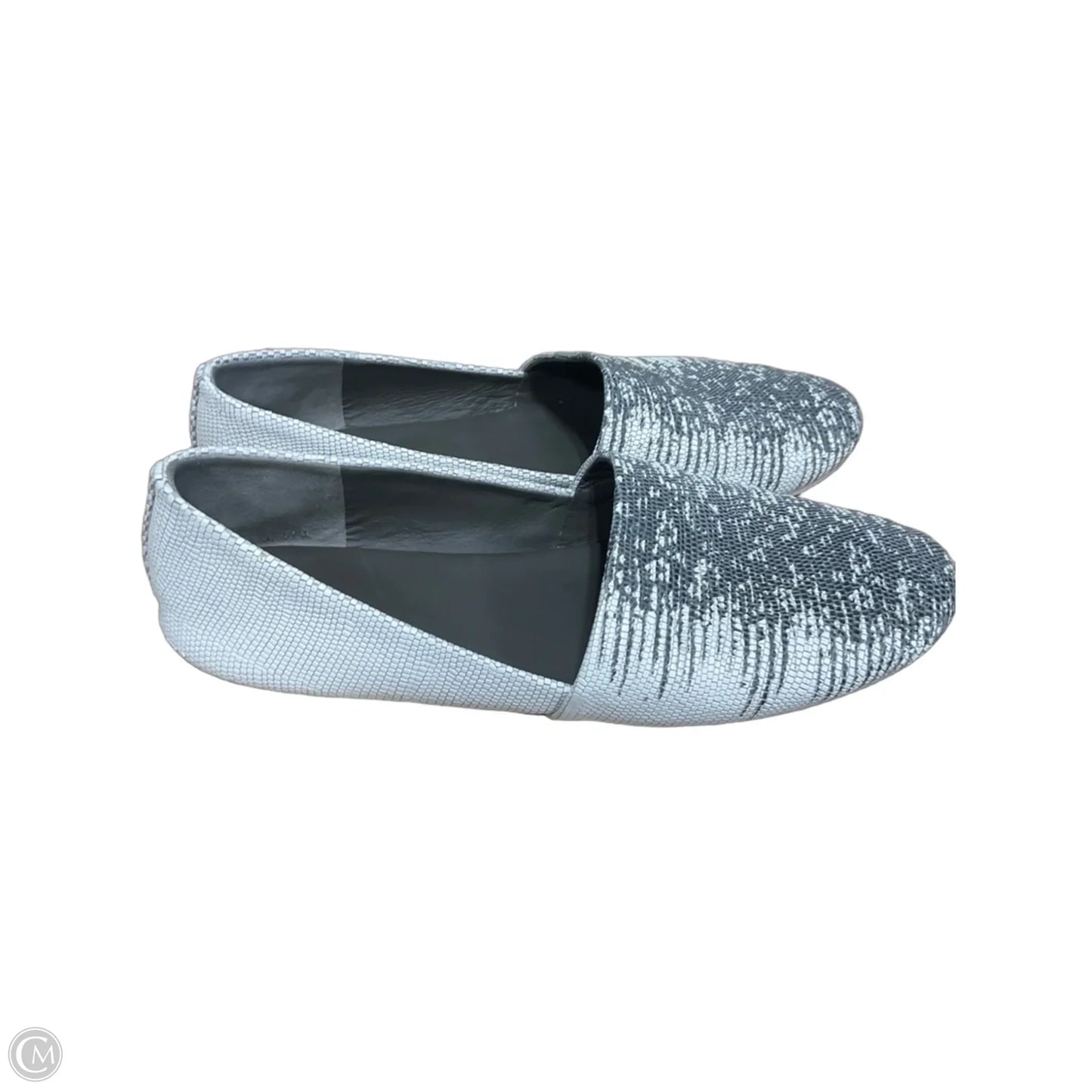 Shoes Flats By Vince In Grey & White, Size: 9.5