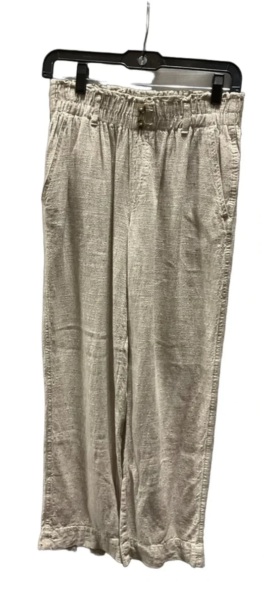 Pants Linen By Briggs In Beige, Size: S