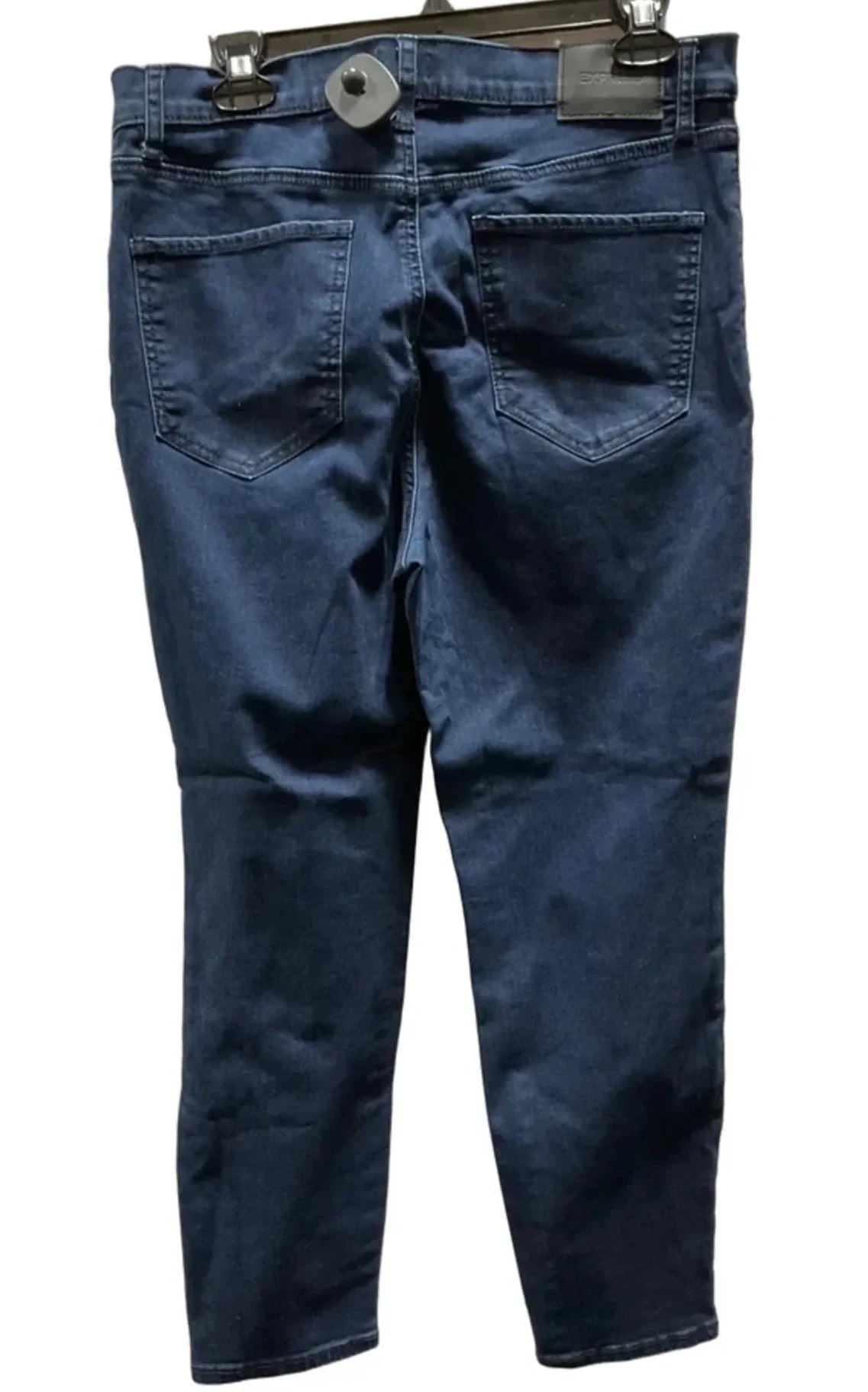 Jeans Straight By Express In Blue Denim, Size: 14