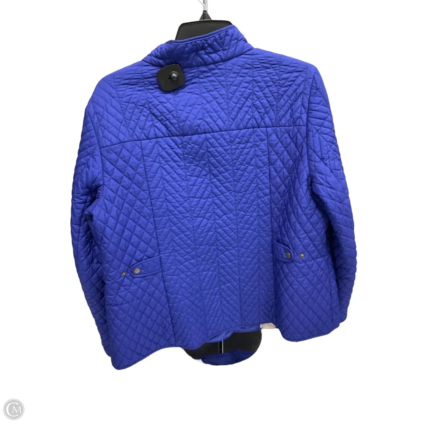 Jacket Puffer & Quilted By Talbots In Blue, Size: 1x
