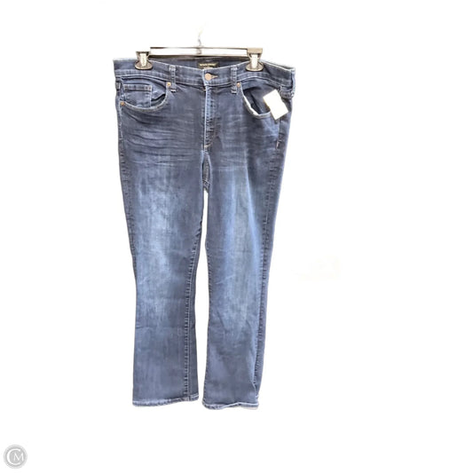 Jeans Boot Cut By Banana Republic In Blue Denim, Size: 14