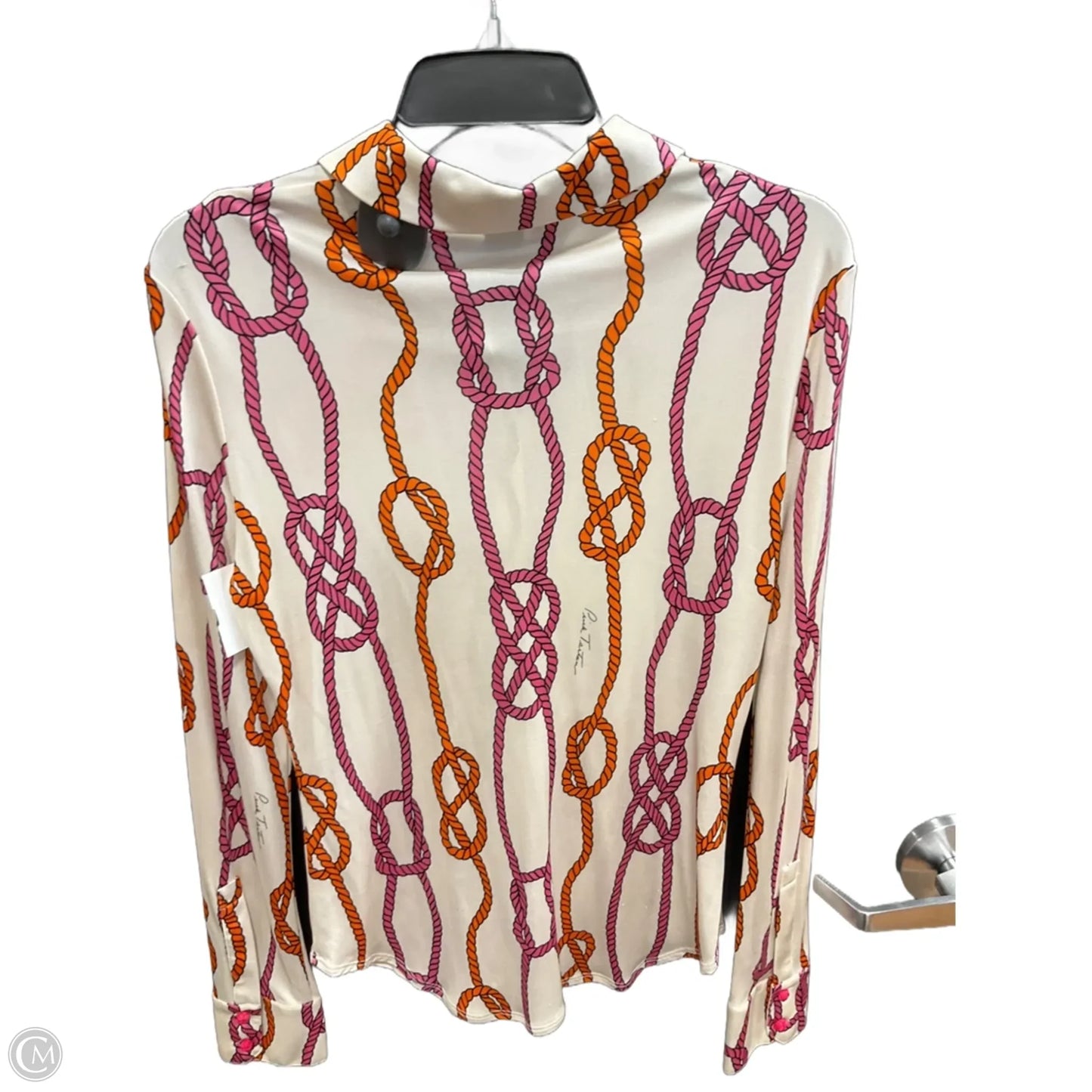 Blouse Long Sleeve By Cma In White, Size: M