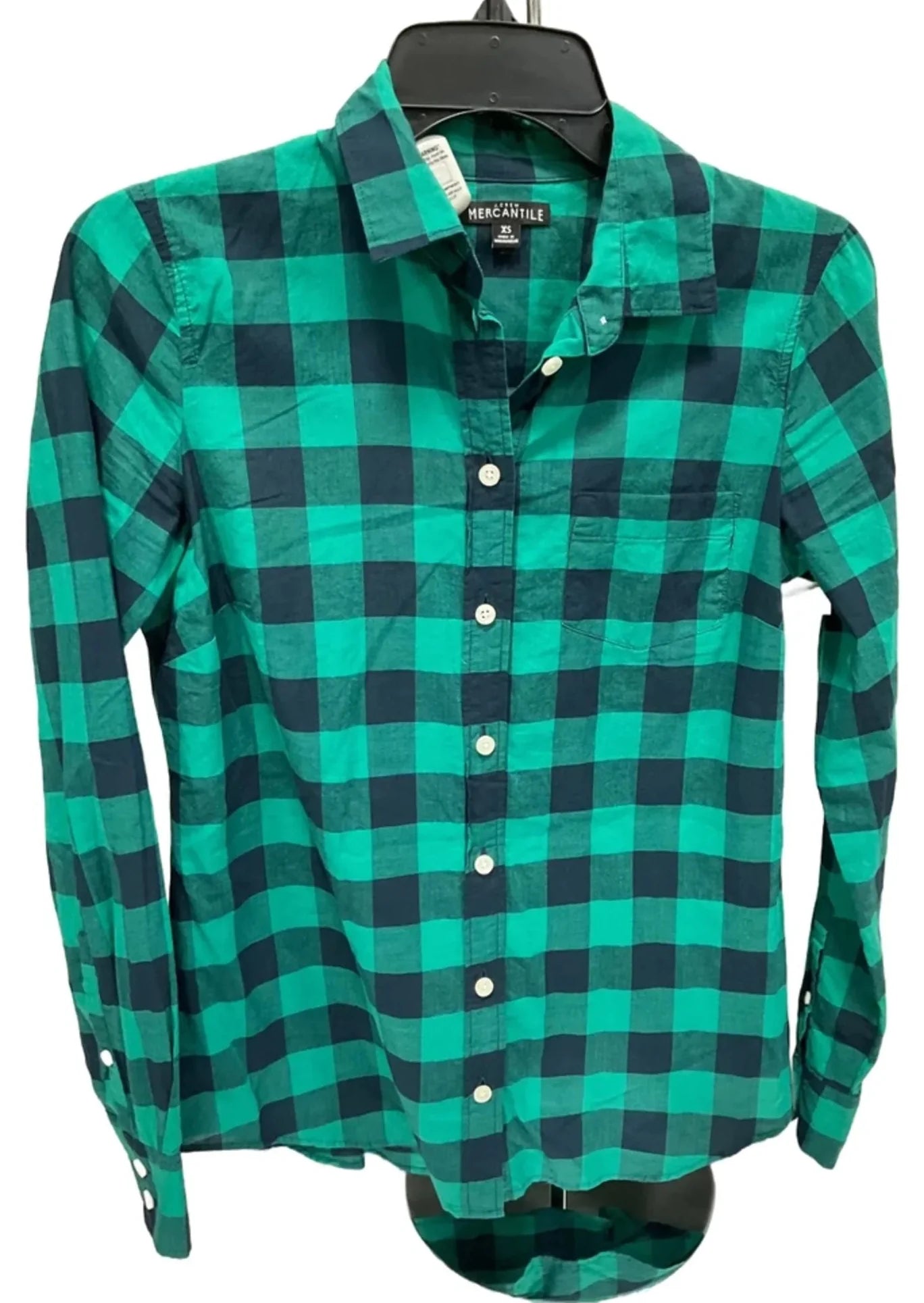 Top Long Sleeve By J. Crew In Green, Size: Xs