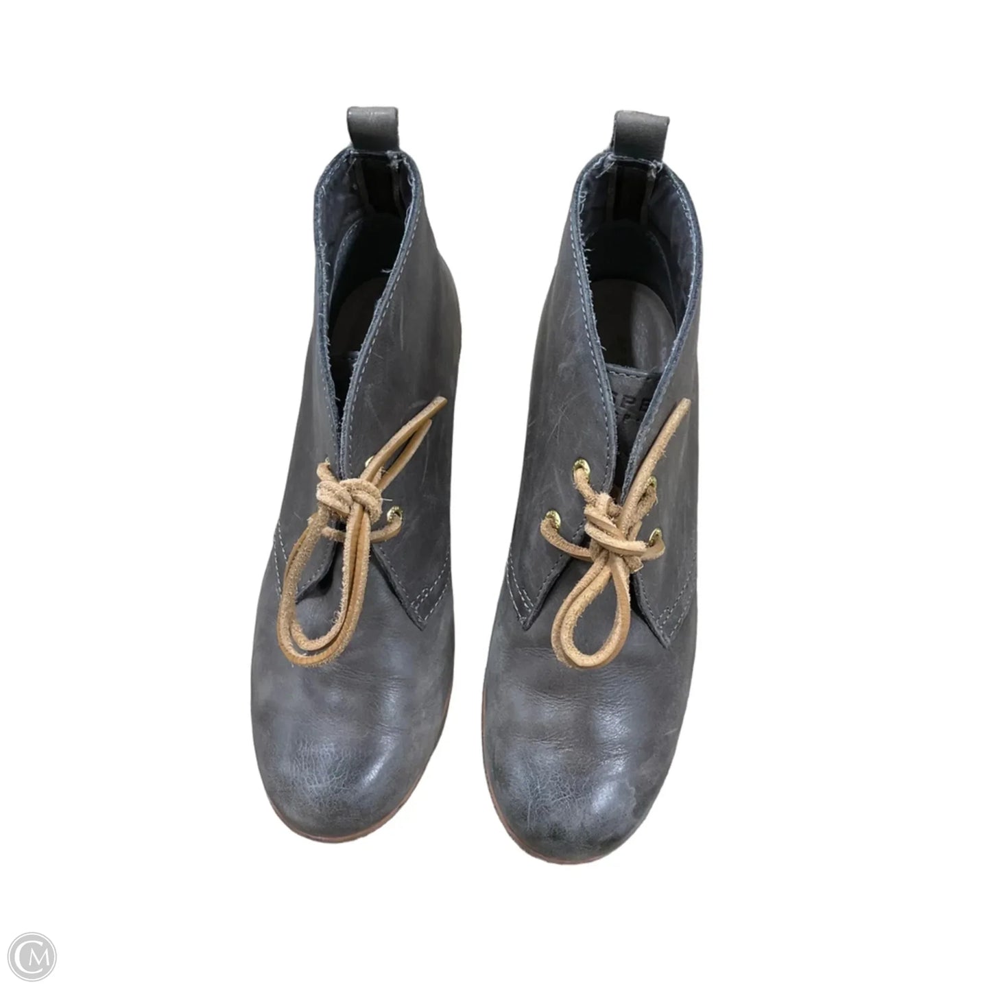 Boots Ankle Heels By Sperry In Grey, Size: 8
