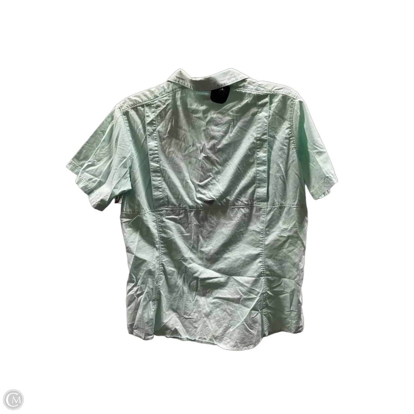 Athletic Top Short Sleeve By Columbia In Green, Size: L