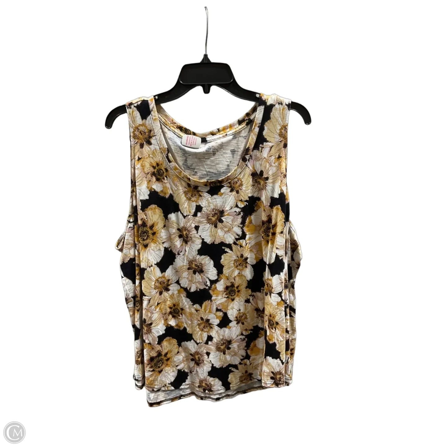 Top Sleeveless By Maurices In Yellow, Size: 2x