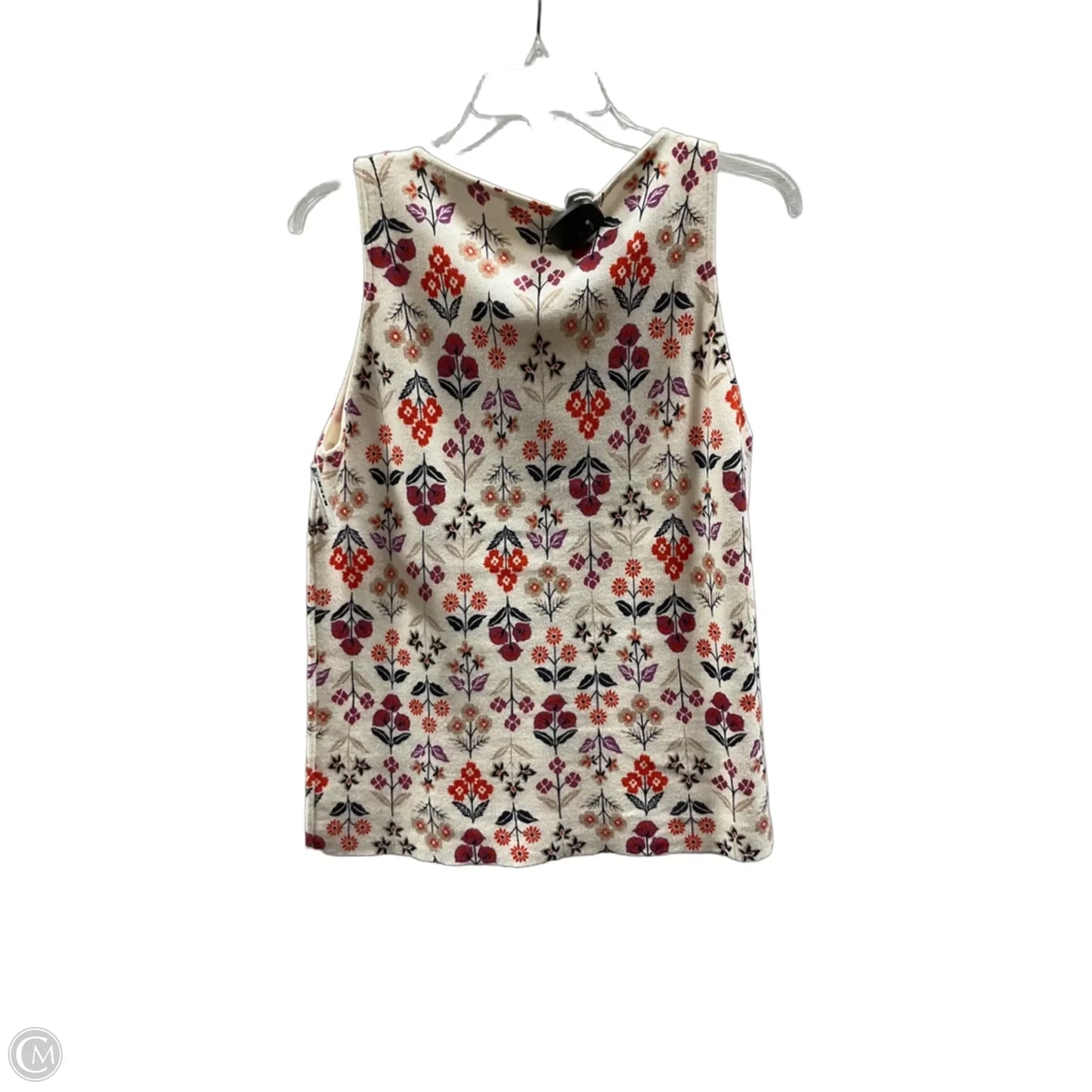 Top Sleeveless By Ann Taylor In Floral Print, Size: L