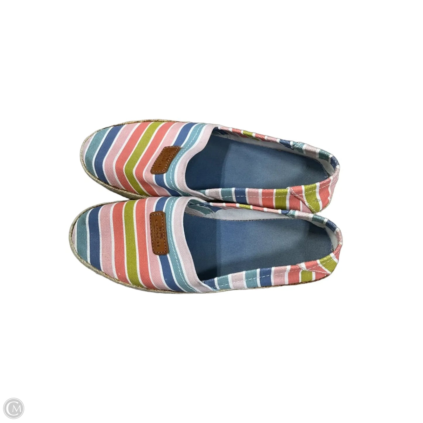 Shoes Flats By Coach In Striped Pattern, Size: 8