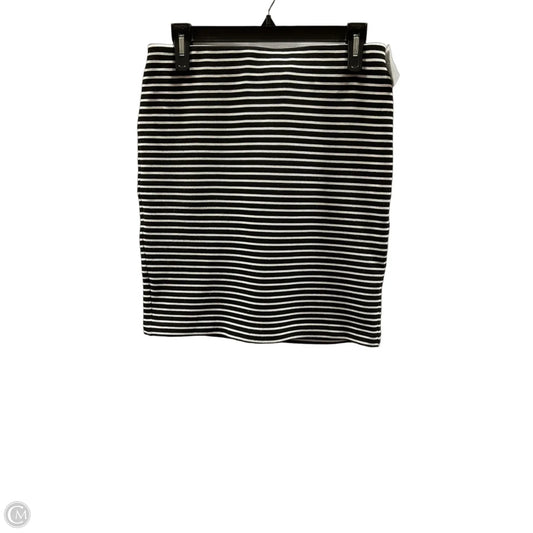 Skirt Midi By Loft In Striped Pattern, Size: M