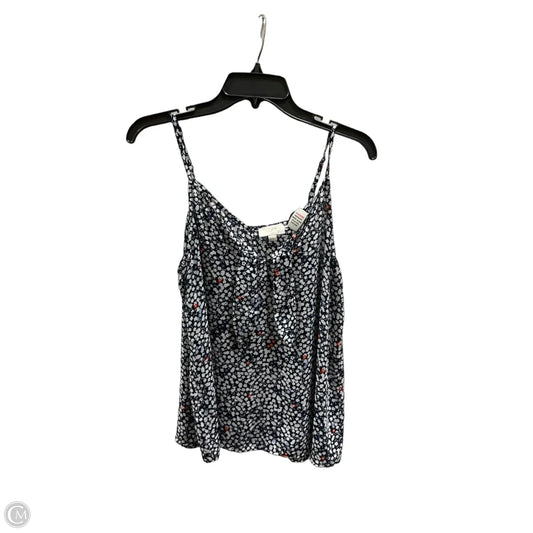 Top Sleeveless By Loft In Floral Print, Size: M