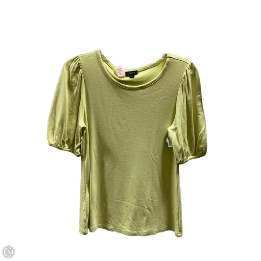 Top Short Sleeve By Ann Taylor In Green, Size: S
