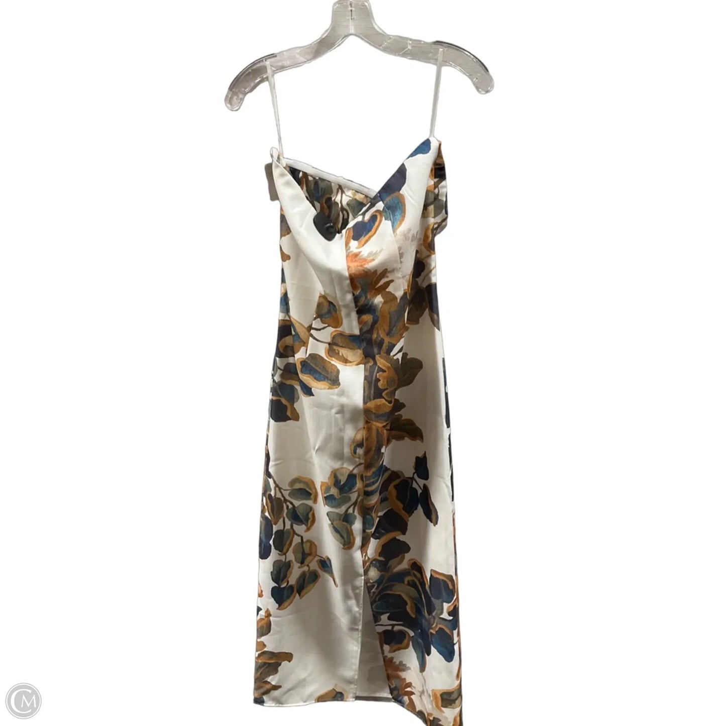 Dress Casual Maxi By Commense In Green & White, Size: L
