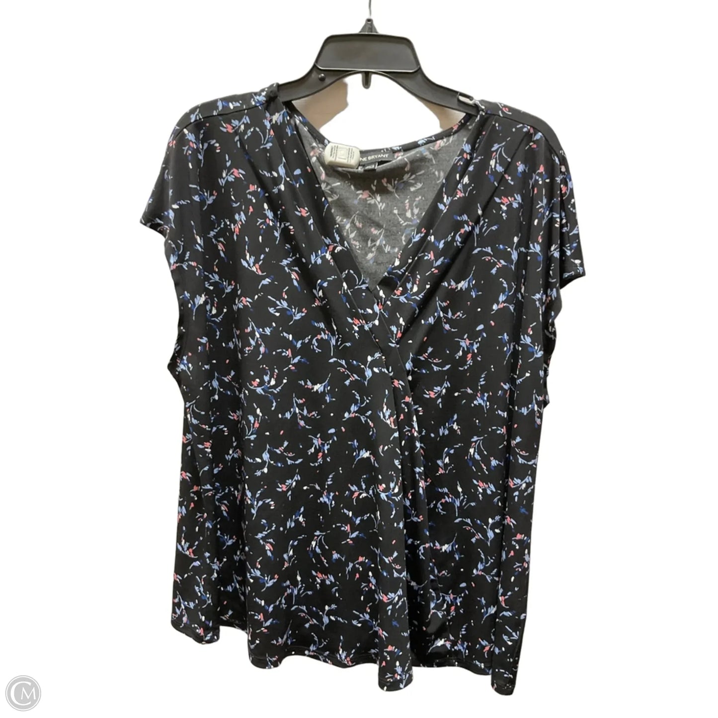 Top Short Sleeve By Lane Bryant In Floral Print, Size: 3x