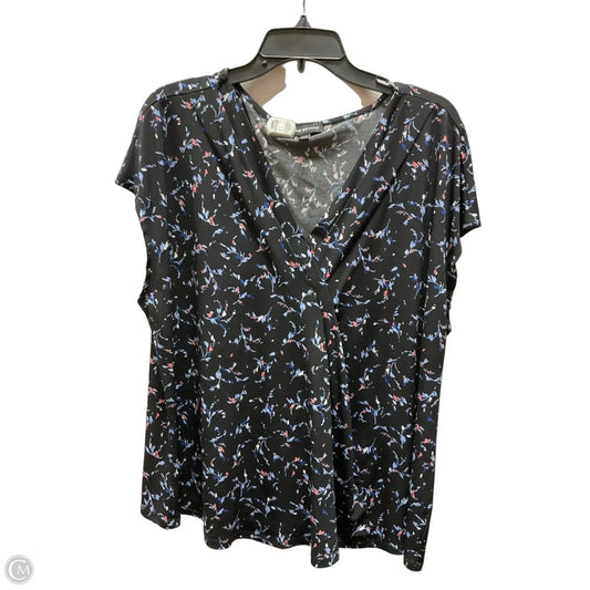 Top Short Sleeve By Lane Bryant In Floral Print, Size: 3x