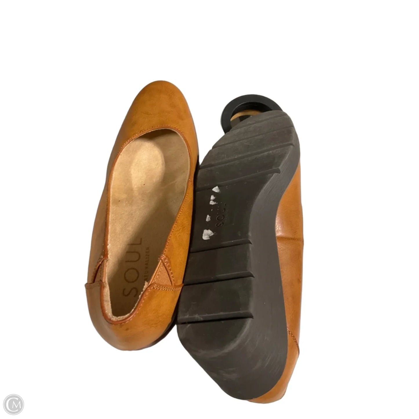 Shoes Heels Wedge By Naturalizer In Brown, Size: 9
