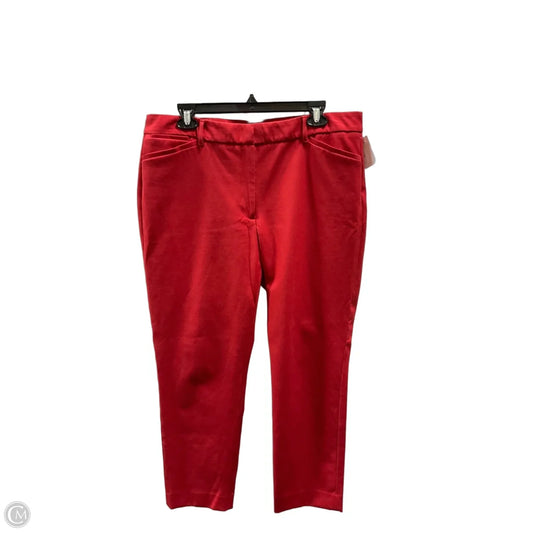 Pants Dress By White House Black Market In Red, Size: 14
