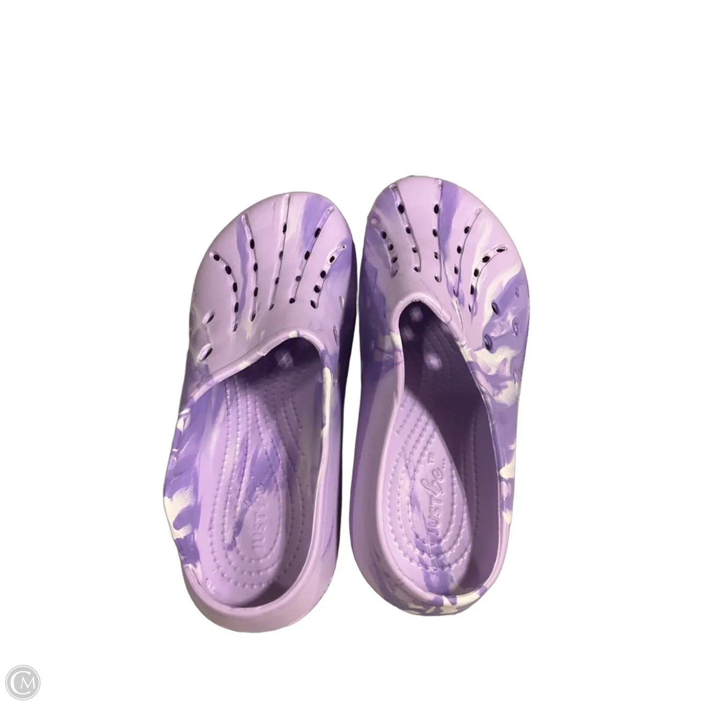 Shoes Flats By Just Be In Purple, Size: 9