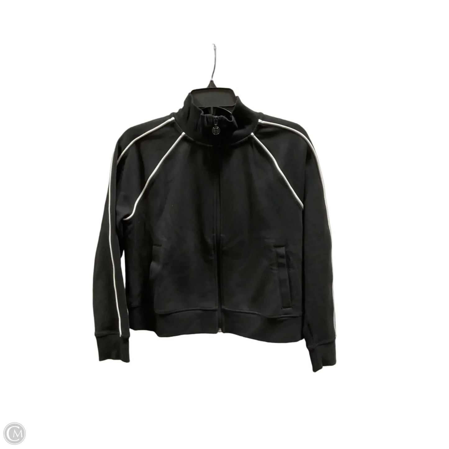 Athletic Jacket By Talbots In Black & White, Size: M