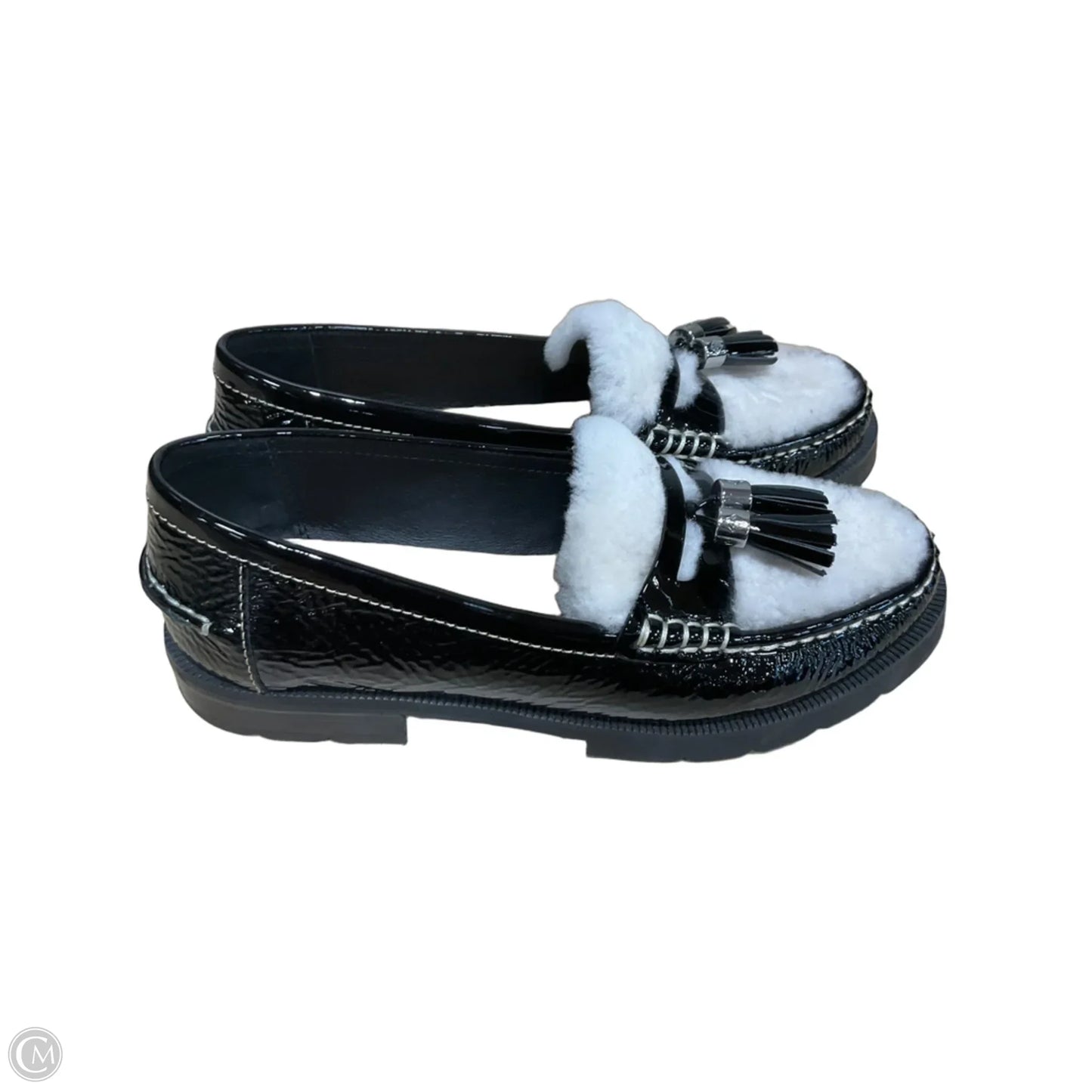 Shoes Flats By Donald Pliner In Black & White, Size: 7