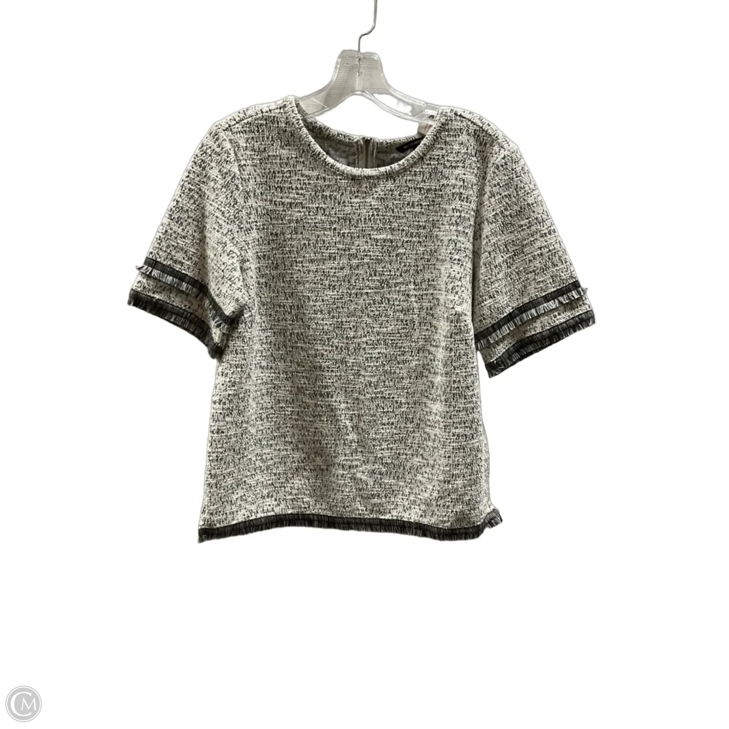 Top Short Sleeve By Banana Republic In Grey, Size: M
