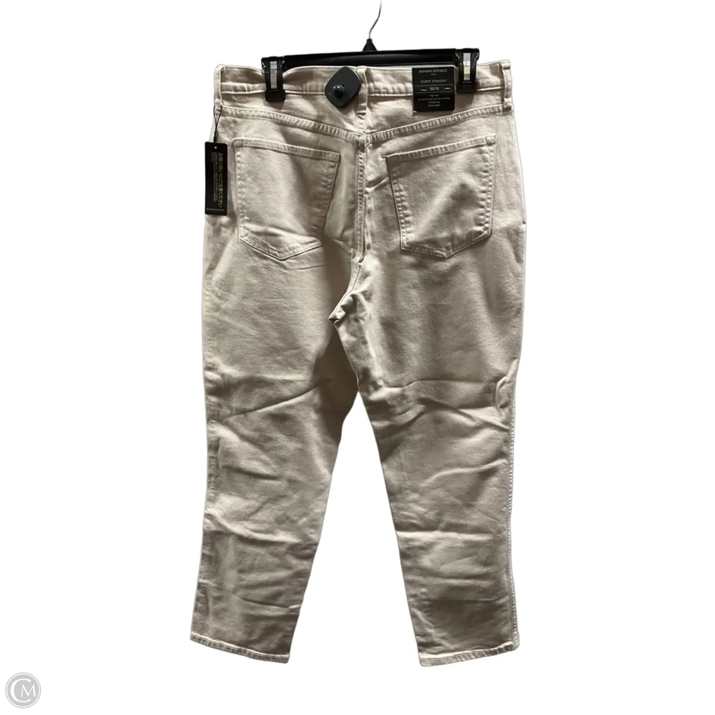 Jeans Straight By Banana Republic In Beige, Size: 10