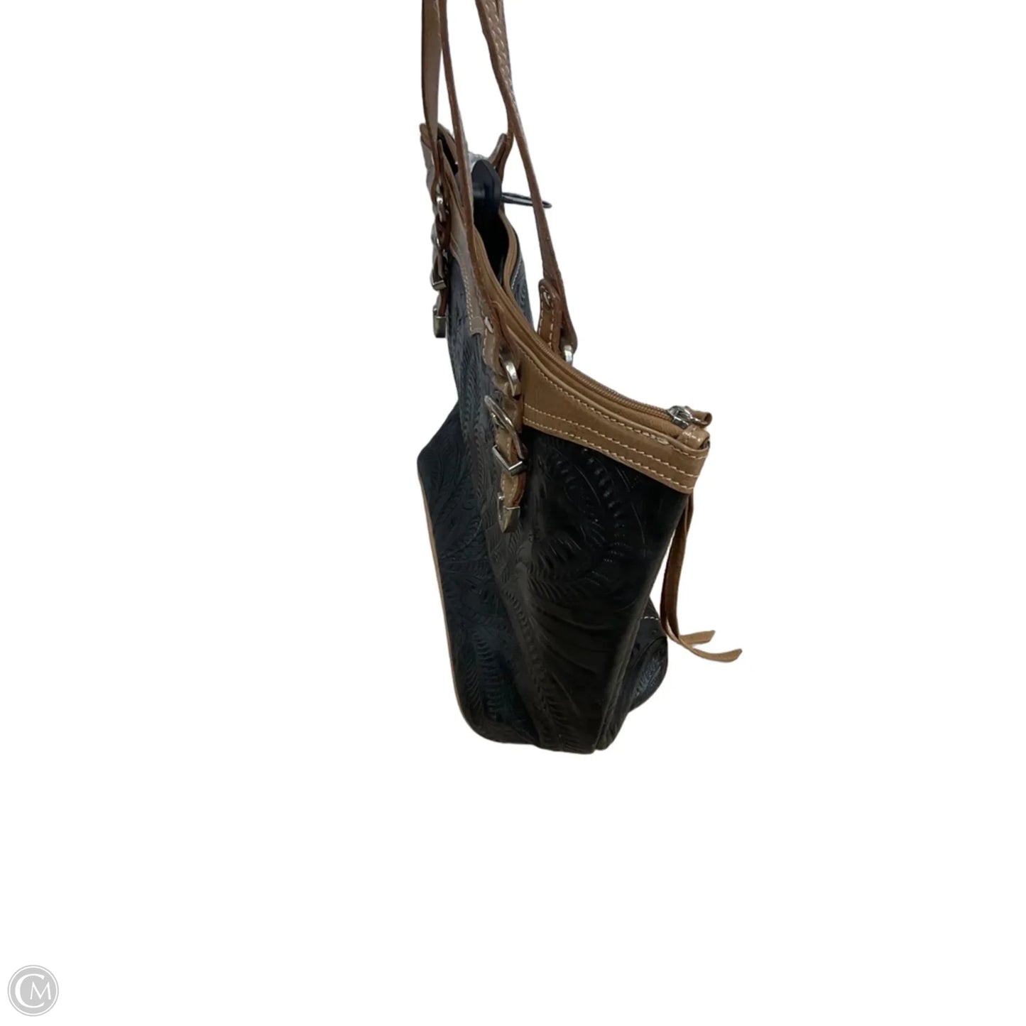 Handbag Leather By Cmc, Size: Large