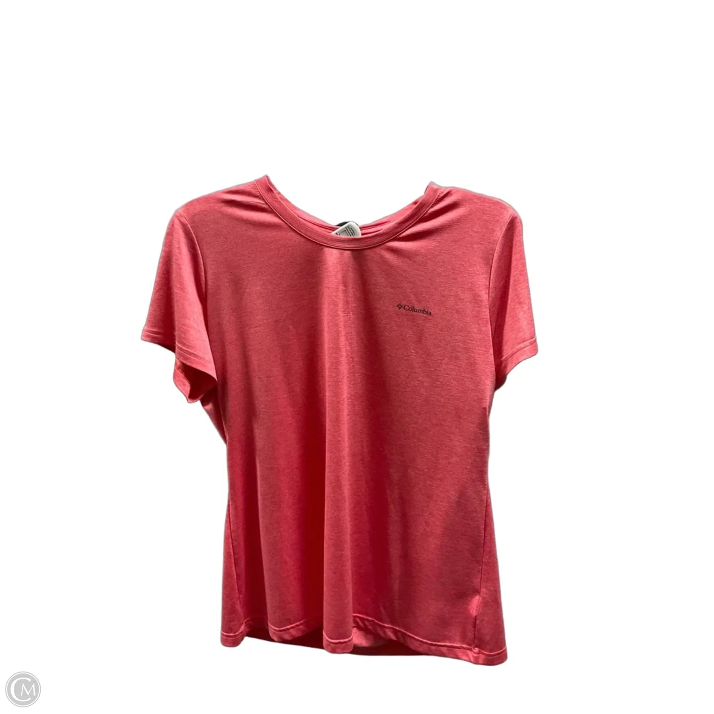 Athletic Top Short Sleeve By Columbia In Pink, Size: L