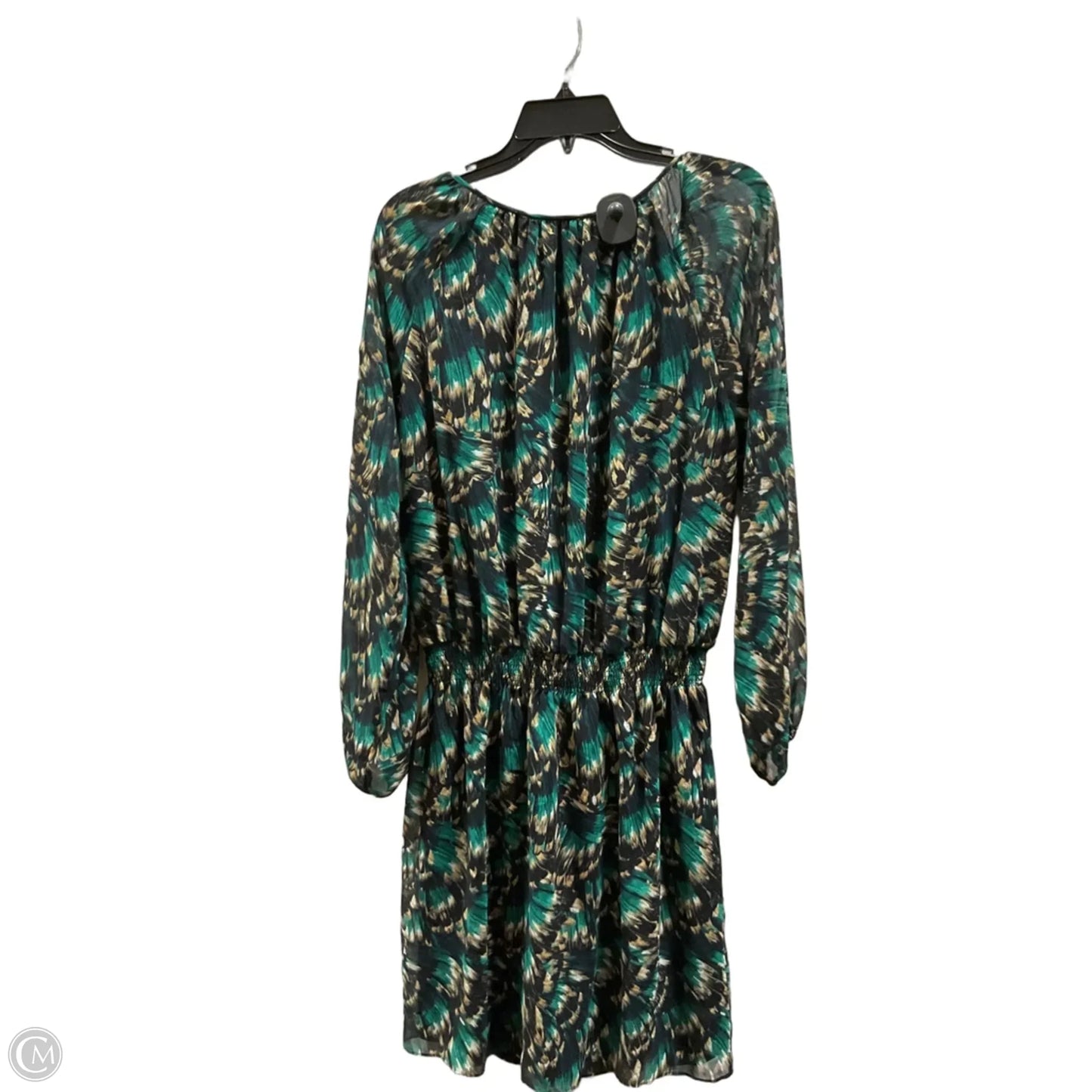 Dress Casual Midi By White House Black Market In Black & Green, Size: 16