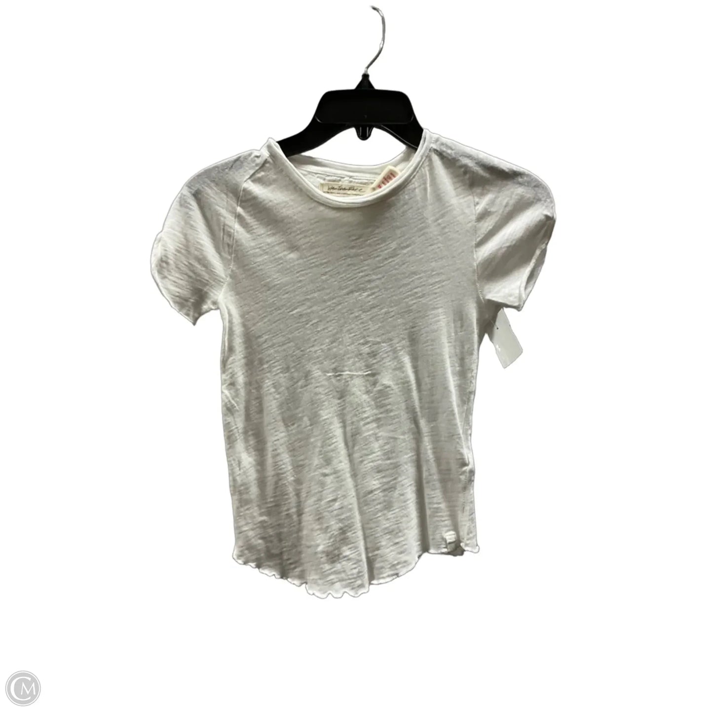 Top Short Sleeve By Free People In White, Size: Xs