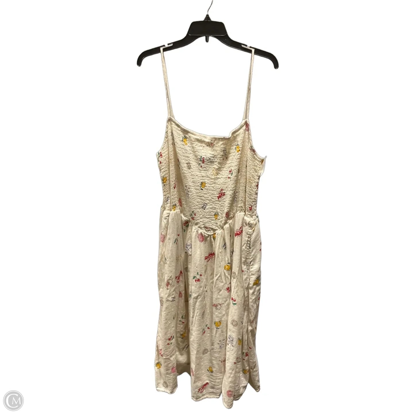 Dress Casual Midi By Gap In Cream, Size: Xxl