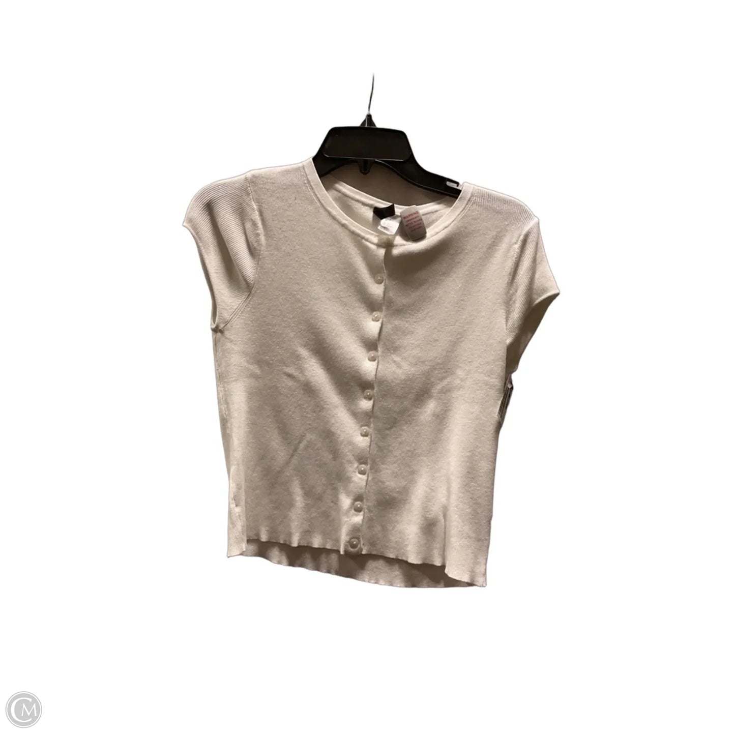 Top Sleeveless By Divided In White, Size: S