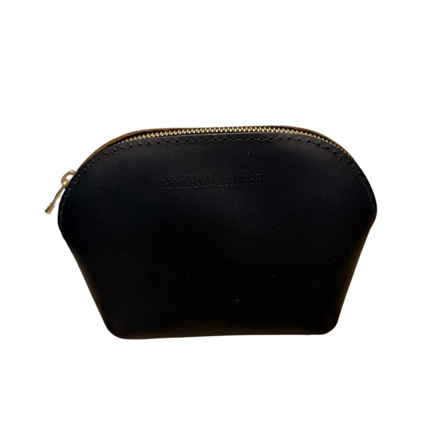 Makeup Bag Leather By Portland Leather, Size: Medium