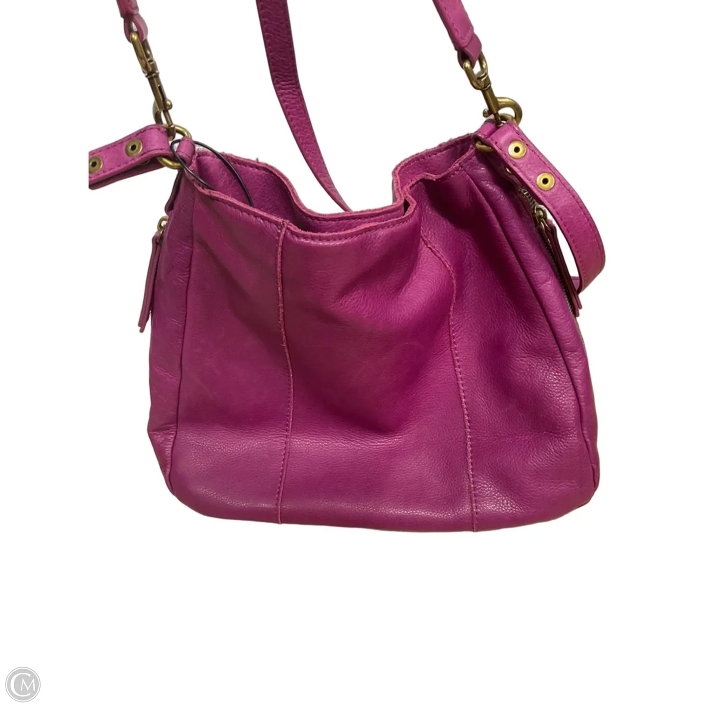 Handbag Leather By Cmf, Size: Medium