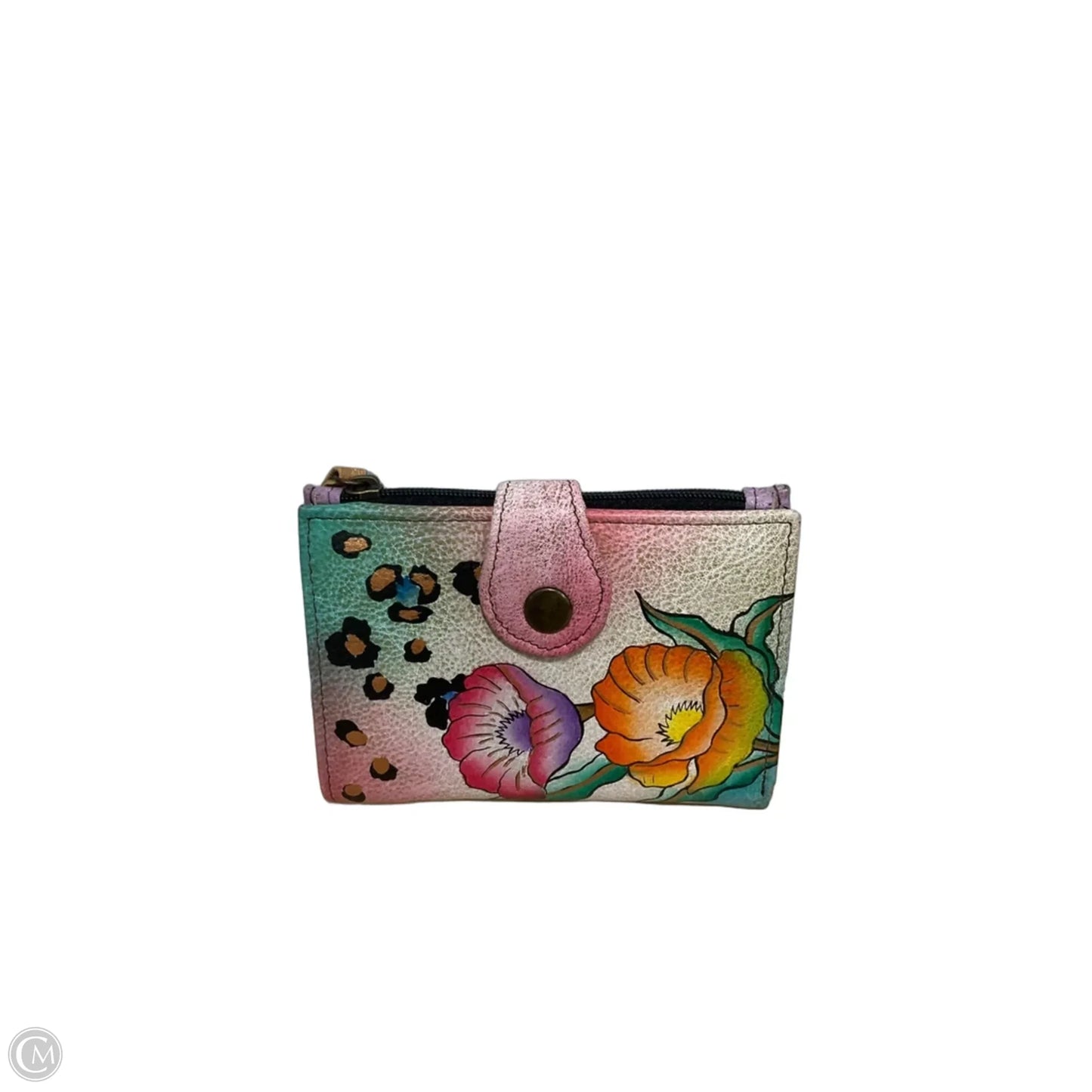 Wallet Leather By Anuschka, Size: Small