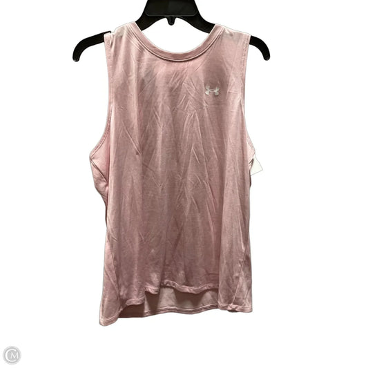 Athletic Tank Top By Under Armour In Pink, Size: L
