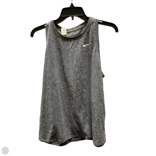 Athletic Tank Top By Nike In Grey, Size: L