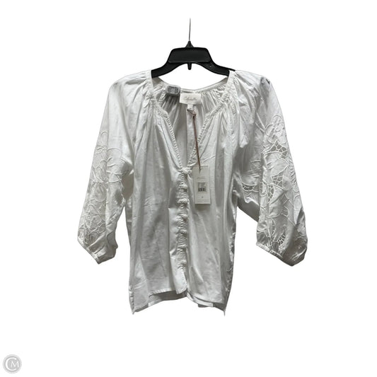 Top Short Sleeve By Cleobella In White, Size: M