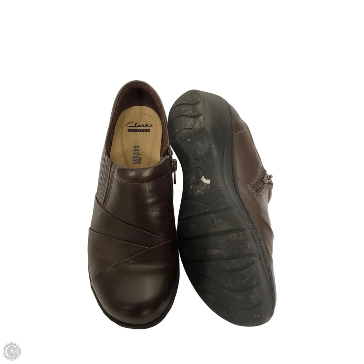 Shoes Flats By Clarks In Brown, Size: 7.5