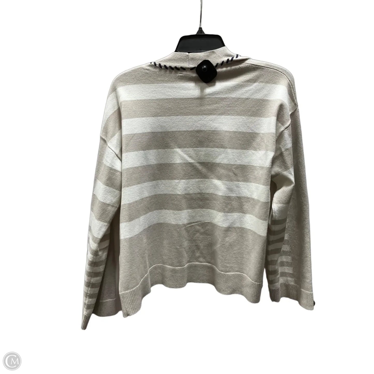 Cardigan By Chicos In Cream & White, Size: M