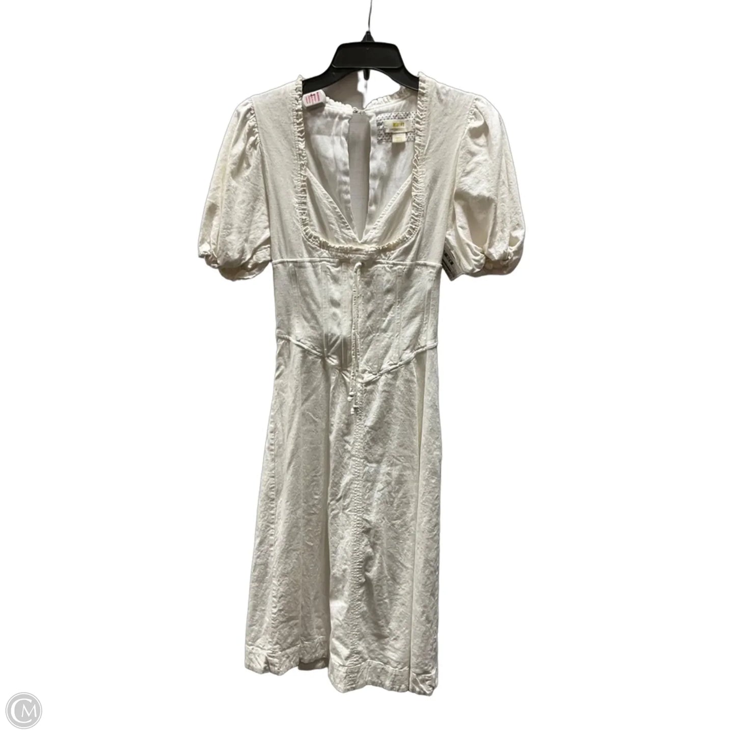 Dress Casual Midi By Maeve In White, Size: S
