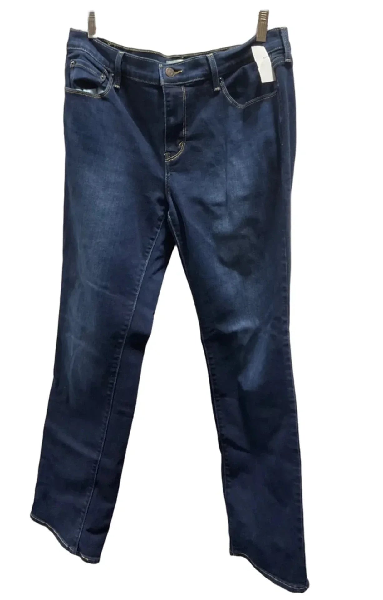 Jeans Straight By Levis In Blue, Size: 12
