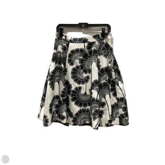 Skirt Midi By Kate Spade In Black & Cream, Size: 10