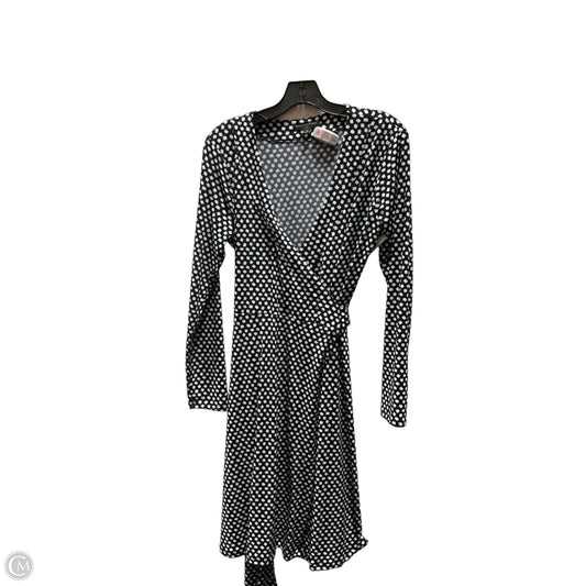 Dress Casual Midi By Banana Republic In Blue & White, Size: M