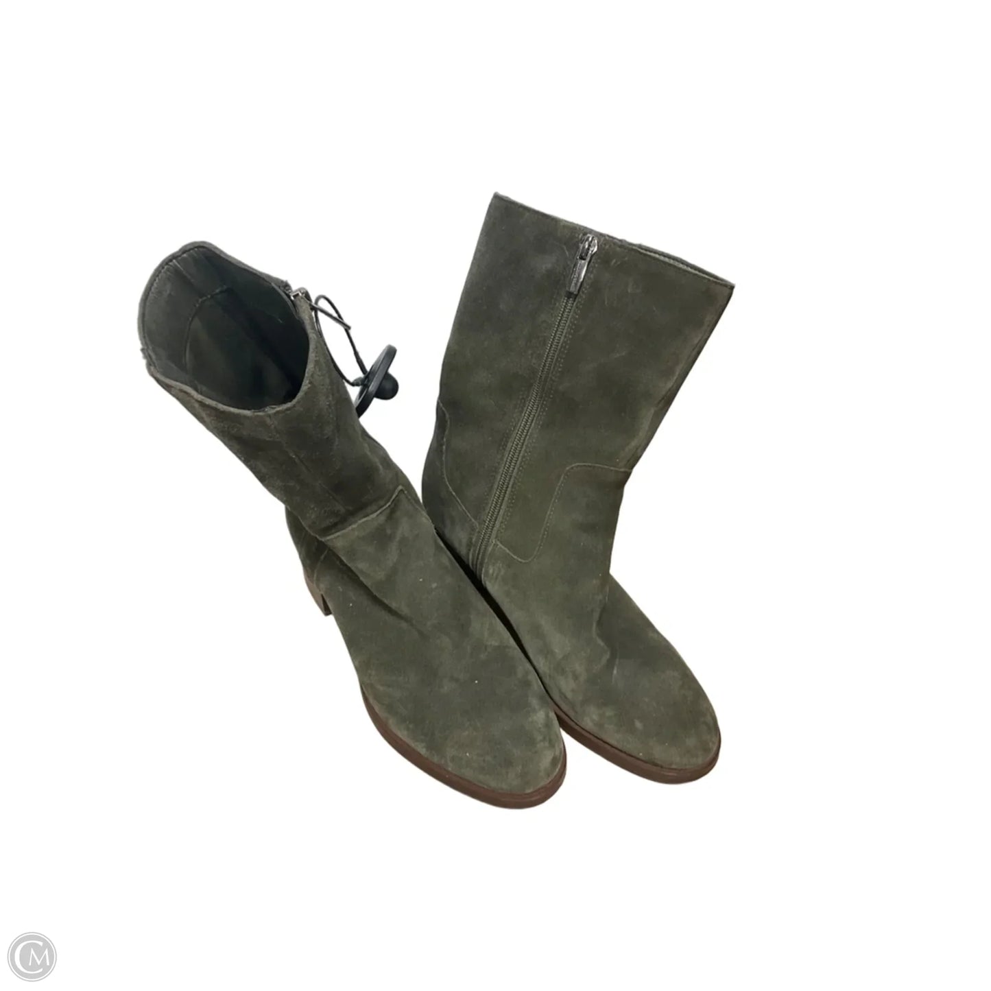 Boots Ankle Heels By Vince Camuto In Green, Size: 7.5