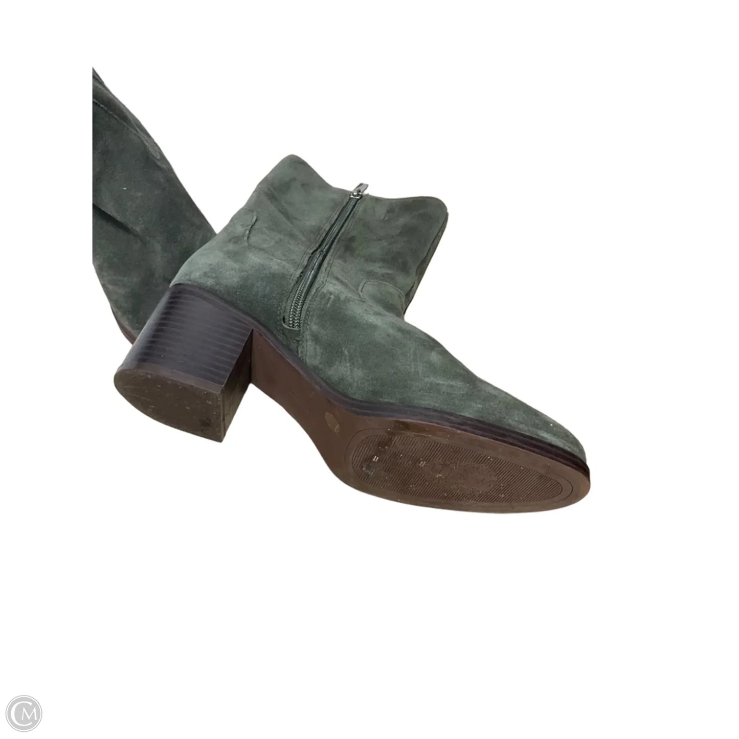 Boots Ankle Heels By Vince Camuto In Green, Size: 7.5
