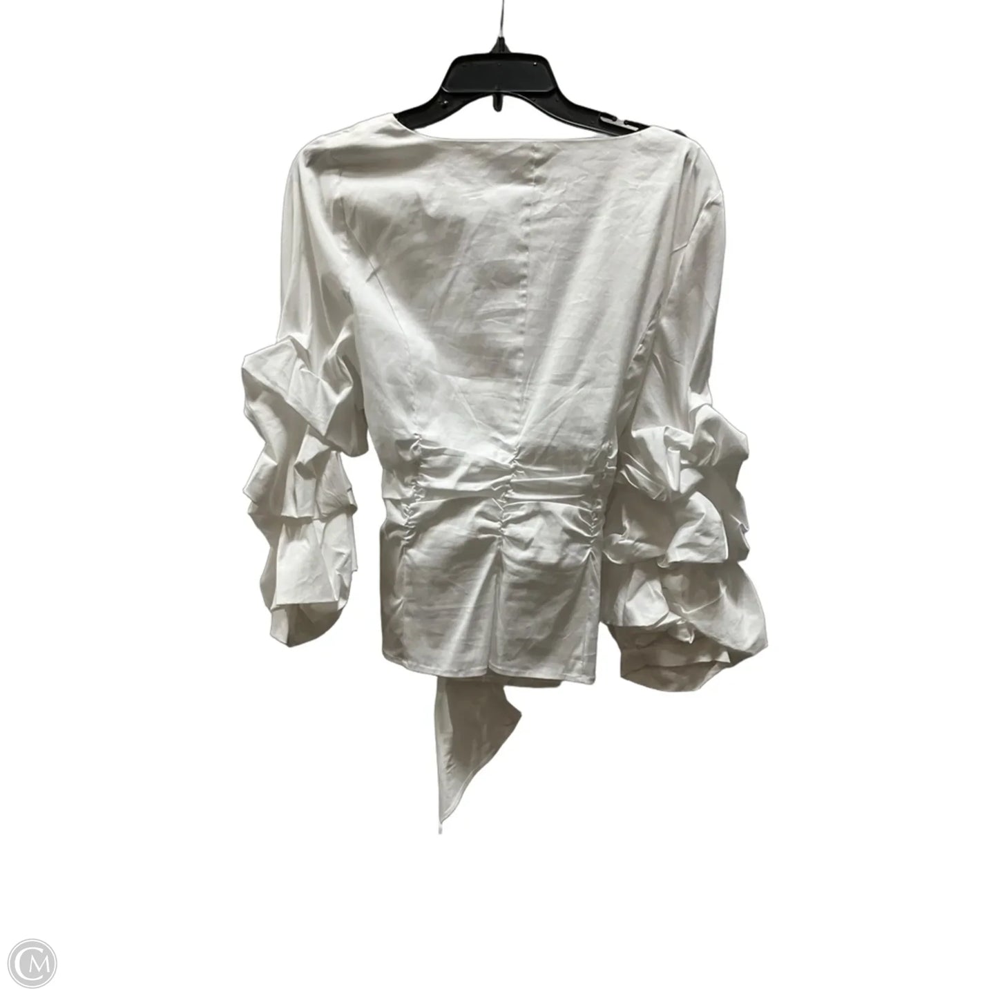 Top 3/4 Sleeve By White House Black Market In White, Size: 10