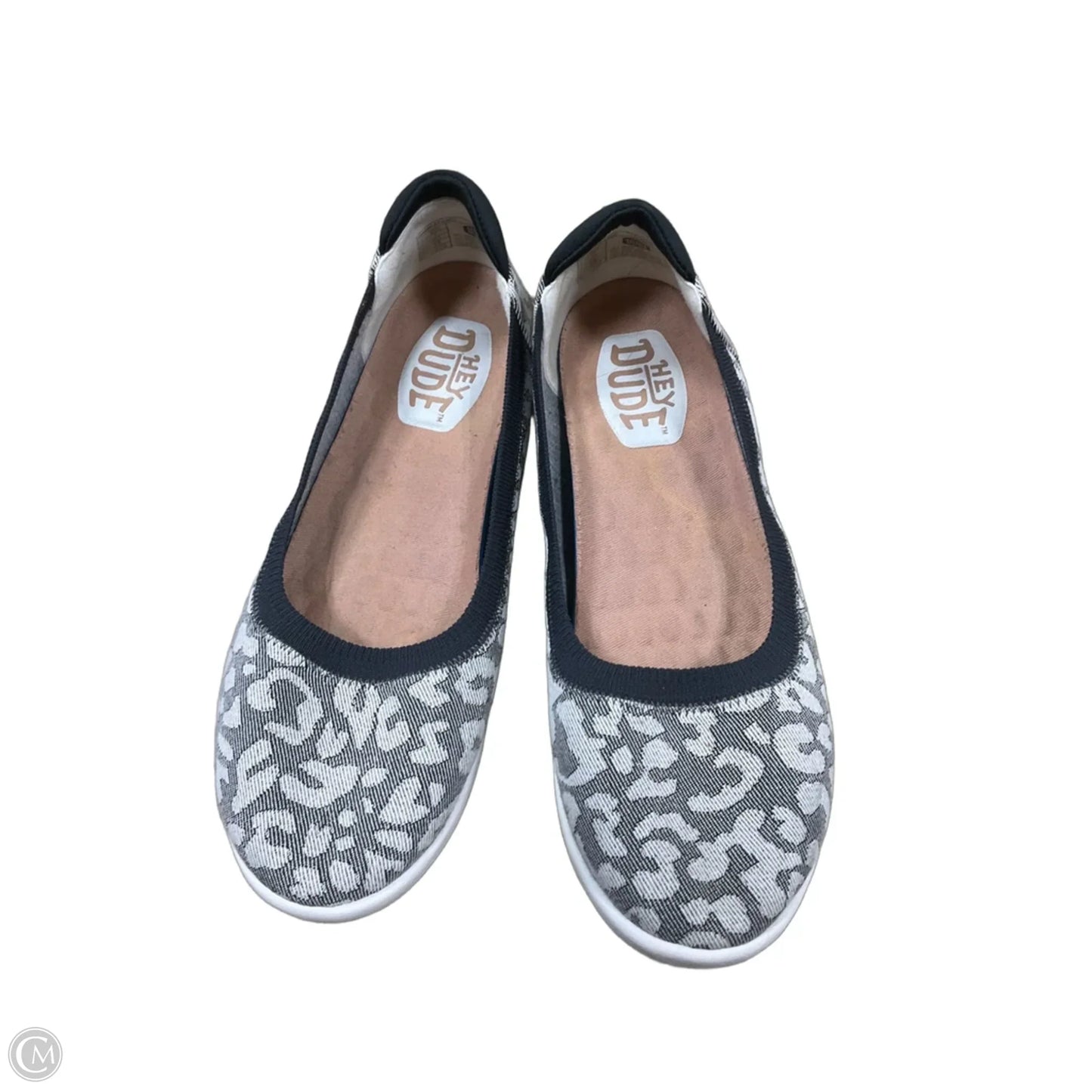 Shoes Flats By Hey Dude In Blue & White, Size: 9