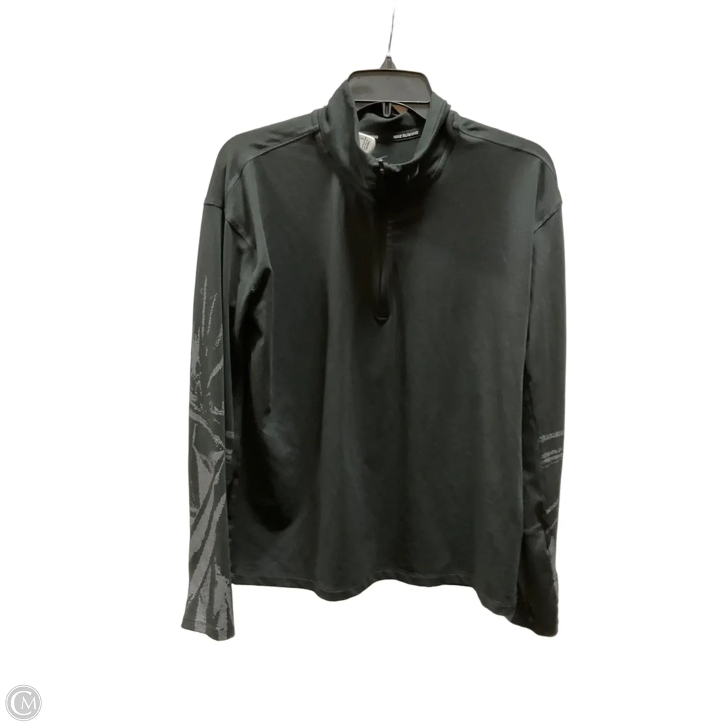 Athletic Jacket By Nike In Black, Size: M