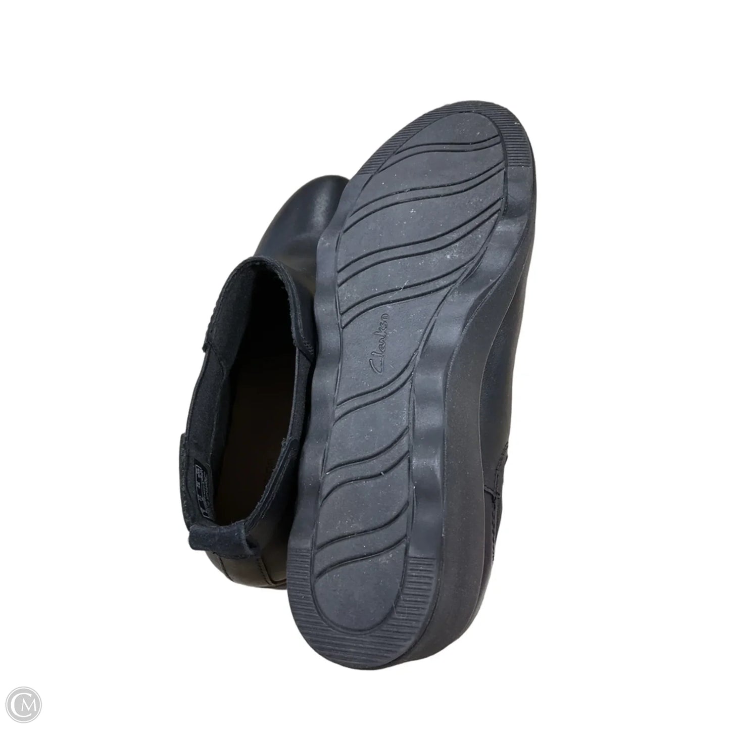 Boots Ankle Flats By Clarks In Black, Size: 7.5